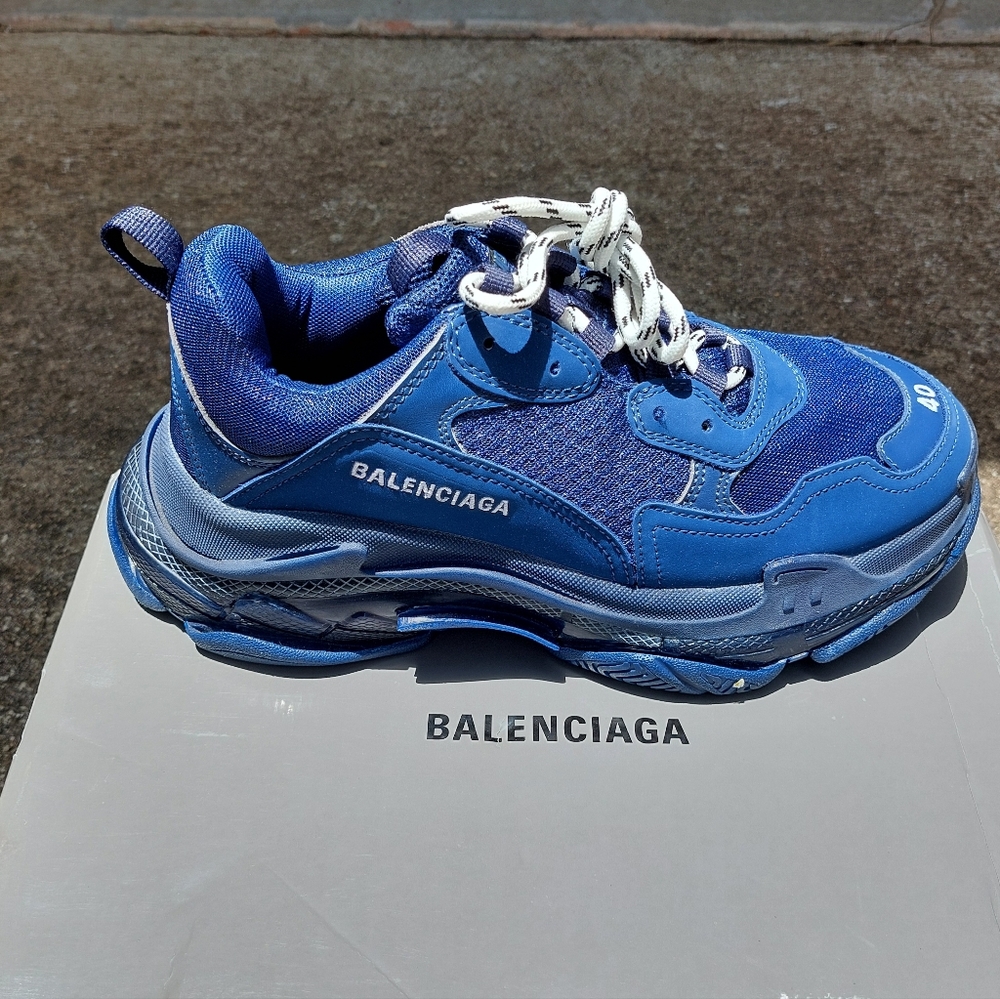 Balenciaga Stylish Blue Sneakers
